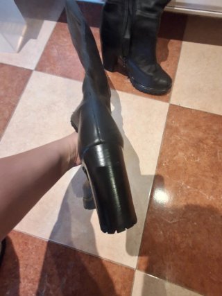Botas piel negras mujer nº 38