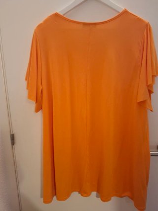 Blusa naranja manga corta