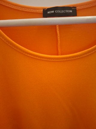 Blusa naranja manga corta