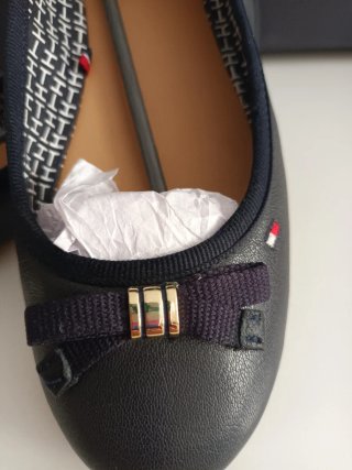 Bailarinas  de piel.Tommy Hilfiger  Azul Marino