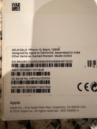 iPhone 12 Pro 128GB negro, en prefecto estado