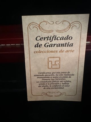 Cofre joyero vintage madera y plata 1a ley