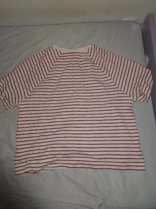 Camiseta MAMA Polo Rayas Roja