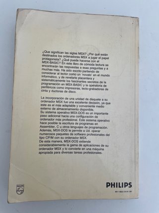 Manual Philips MSX2-BASIC + MSX-DOS