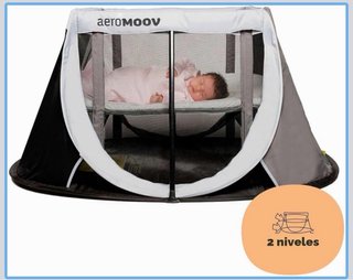 Cuna viaje AeroMoov + mosquitera