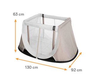 Cuna viaje AeroMoov + mosquitera