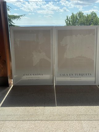 5 Mapas Formentera y Menorca enmarcados