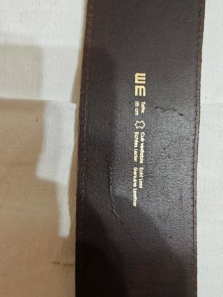 Cintura vera pelle marrone