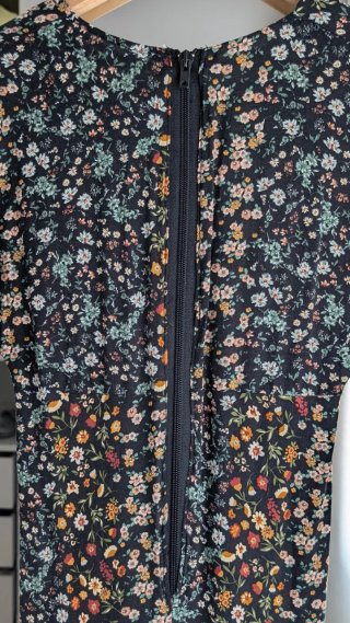 Vestido largo flores Stradivarius