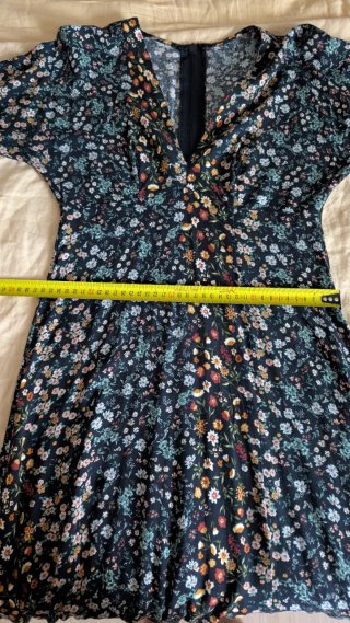 Vestido largo flores Stradivarius