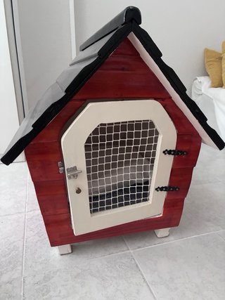 Caseta Perro Madera Hecha a Mano