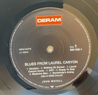 Vinile John Mayall Blues From Laurel Canyon