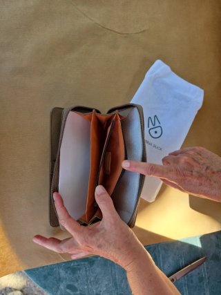Billetero Mandarina Duck Beige