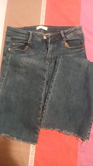 Pantalón vaquero Mango acampanado chica