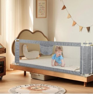 2 Barreras Cama 200x68-95cm Protección Infantil