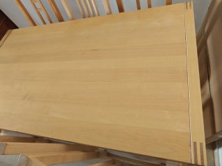 Mesa Comedor Extensible Madera Clara