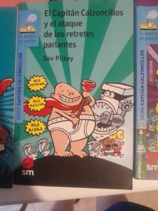 Libros del 1 al 4 del capitán clazoncillos