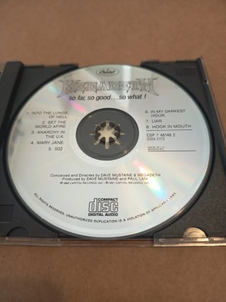 CD Megadeth - So Far, So Good... So What!