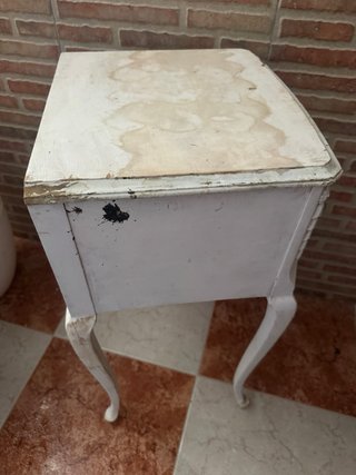 Mesa auxiliar vintage shabby chic antigua colecció
