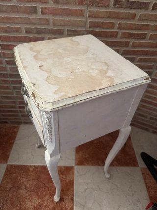 Mesa auxiliar vintage shabby chic antigua colecció
