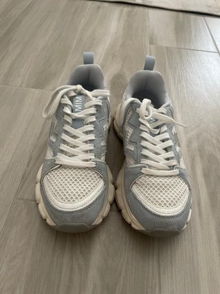 Zapatillas MiM Mujer Gris y Blanco