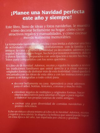 Libro de la Navidad Adornos, Recetas y Regalos