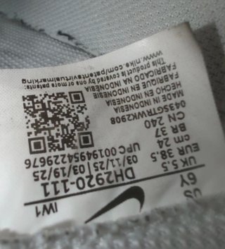 Nike Air Force 1 Blancas Talla 38.5