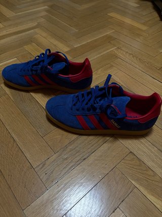 Zapatillas Adidas Gazelle Azul y Rojo