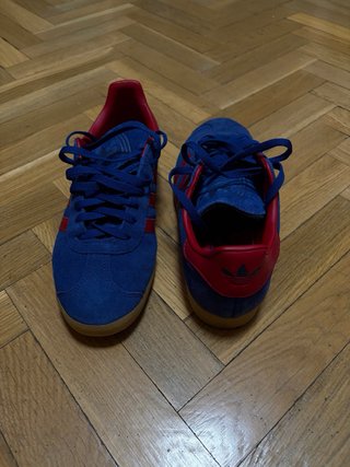 Zapatillas Adidas Gazelle Azul y Rojo