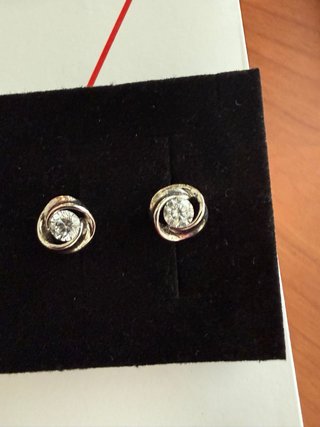 Pendientes Plata S925 Time Road Nuevos