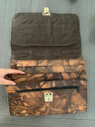 Maletín de piel con diseño único
