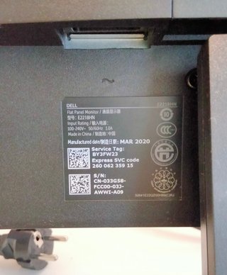 Monitor Dell E2218HN pantalla plana
