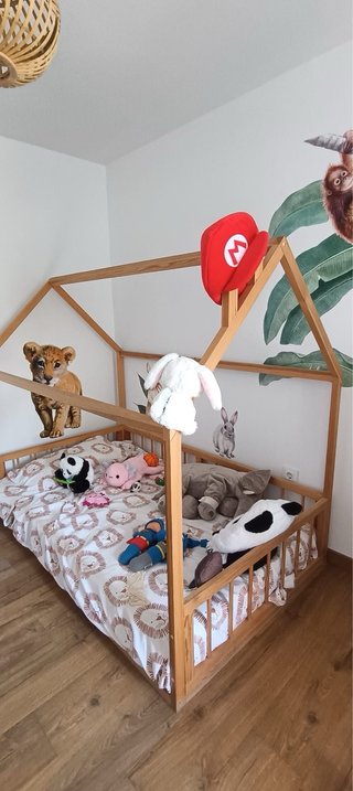 Cama Montessori Madera Natural
