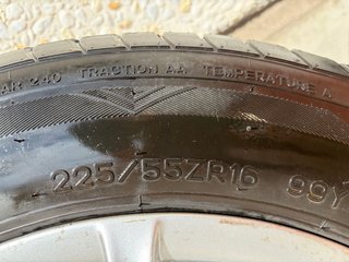 Llantas originales Audi 225/55/R16 con Neumáticos