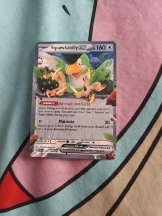 Squawkabilly ex Carta Pokémon 160 HP