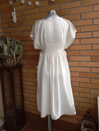 Vestido Boho Ibicenco Bordado Talla M y L