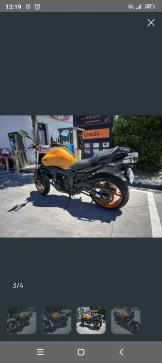 Yamaha FZ6 N Naked Negra y Naranja