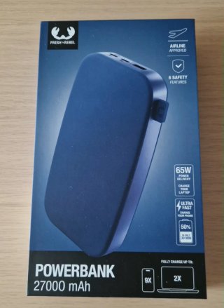 Powerbank 27000 mAh Fresh Rebel, carga rápida 65W