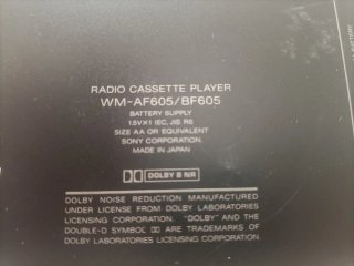 Walkman Sony Mega Bass Auto Reverse