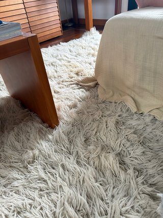 Alfombra Flokati Lana Virgen 250x350 Maisons Monde