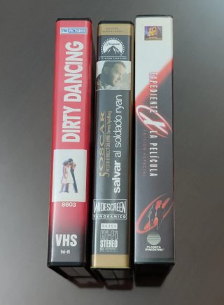 Pack de 3 películas en VHS