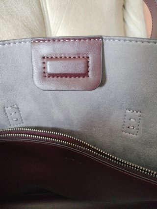 Bolso grande Zara marrón/ burdeos