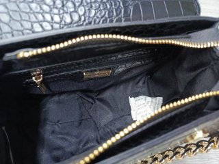 Borsa Valentino Creations Coccodrillo Nera Oro