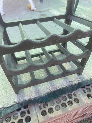 Scaffale Portabottiglie Vino Nero in Plastica