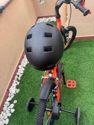 Bicicleta Infantil B'Twin 14 Naranja solo 2 usos
