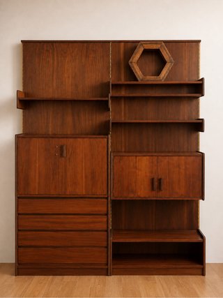 Mueble Modular Mid Century Madera
