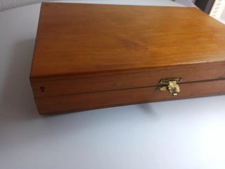 Imprenta rotuladora de madera con sellos años 60