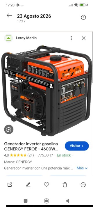 Generador Inverter GENERGY FEROE 4600W