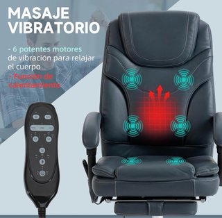 Silla de escritorio Vinsetto con reposapiés