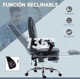 Silla de escritorio Vinsetto con reposapiés